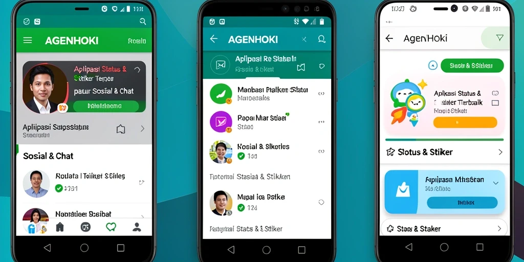 Tampilan antarmuka AGENHOKI yang menarik dan mudah digunakan.