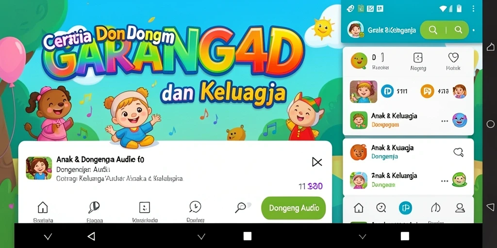 Tampilan antarmuka aplikasi GARANG4D yang user-friendly dan menarik.