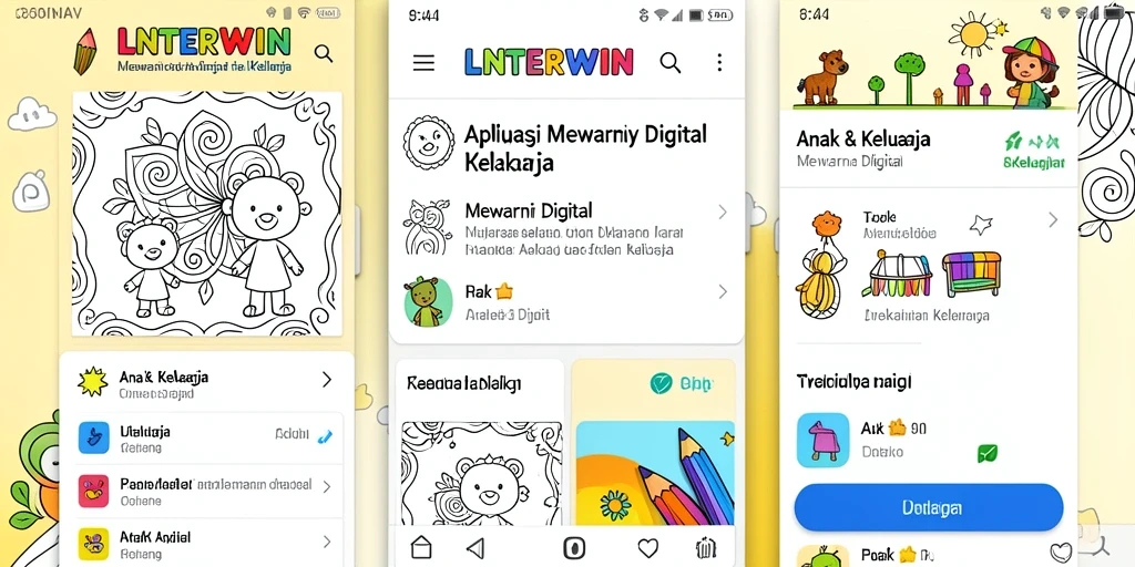 Antarmuka <strong>LNTERWIN</strong> yang menarik dan mudah digunakan untuk mewarnai.